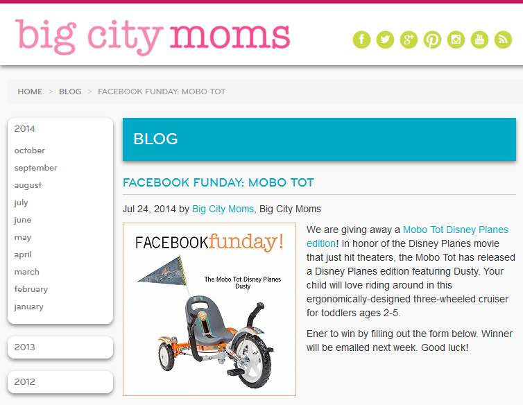 Big City Moms Article